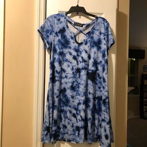 Tie dye cute details dress! So soft!